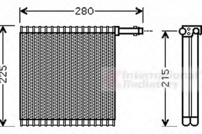 VAN WEZEL 0200v196 -  Испаритель, кондиционер